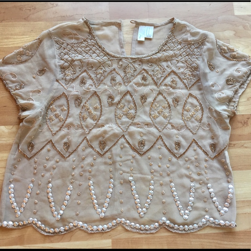 Beaded crop top
